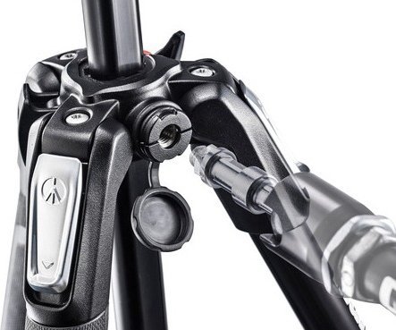 Tripod Manfrotto MK190X3 me koke fluide MHXPRO 2W, 3 seksione, i zi