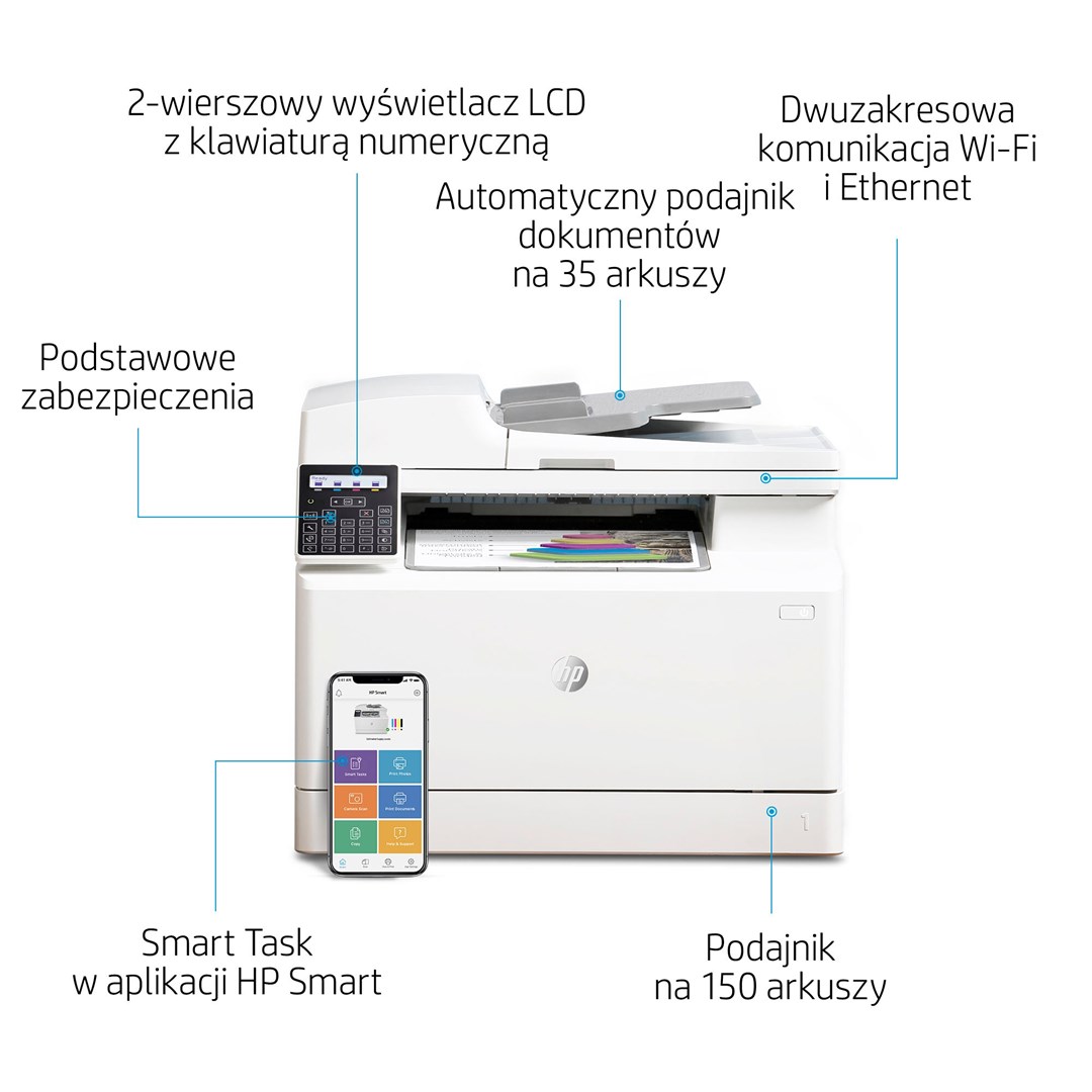 Printer HP Color LaserJet Pro M183fw, All-in-One, i bardhë