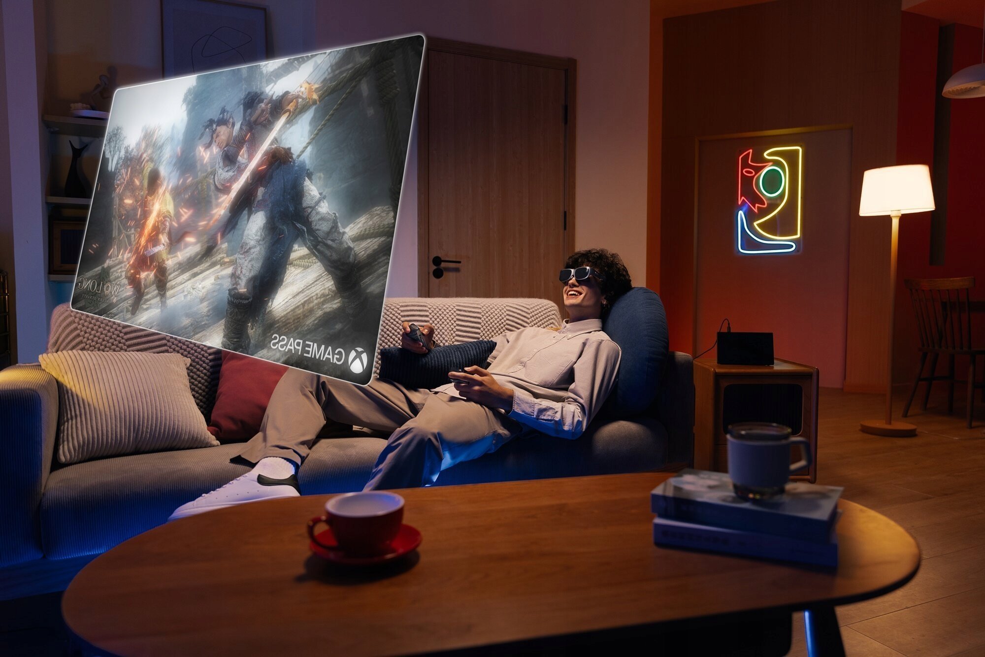 Syze të zgjuara Lenovo Legion Glasses, ekran virtual micro OLED, USB C, të zeza