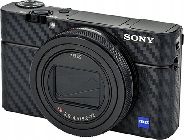 Film mbrojtës Kiwifotos JJC KS-RX100VICF për Sony RX100VI, fibër karboni, rezistent ndaj gërvishtjeve, i zi