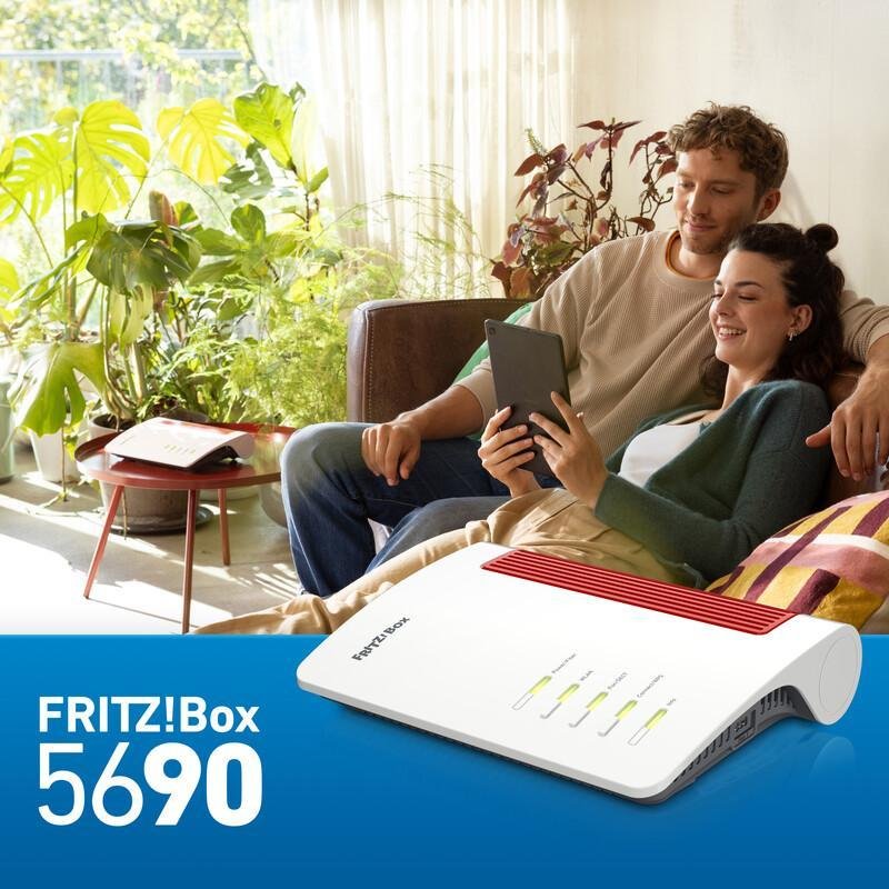 Ruter Box 5690 Wireless, Wi Fi 7 dual band, 2.5 Gigabit Ethernet, i kuq e bardhë