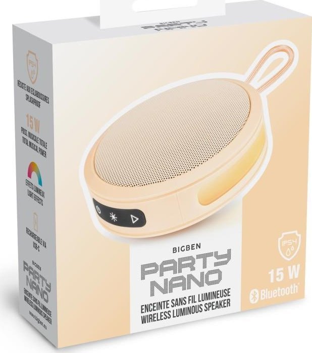 Altoparlant portativ BigBen Party Nano, Bluetooth, 3.5W, i zi