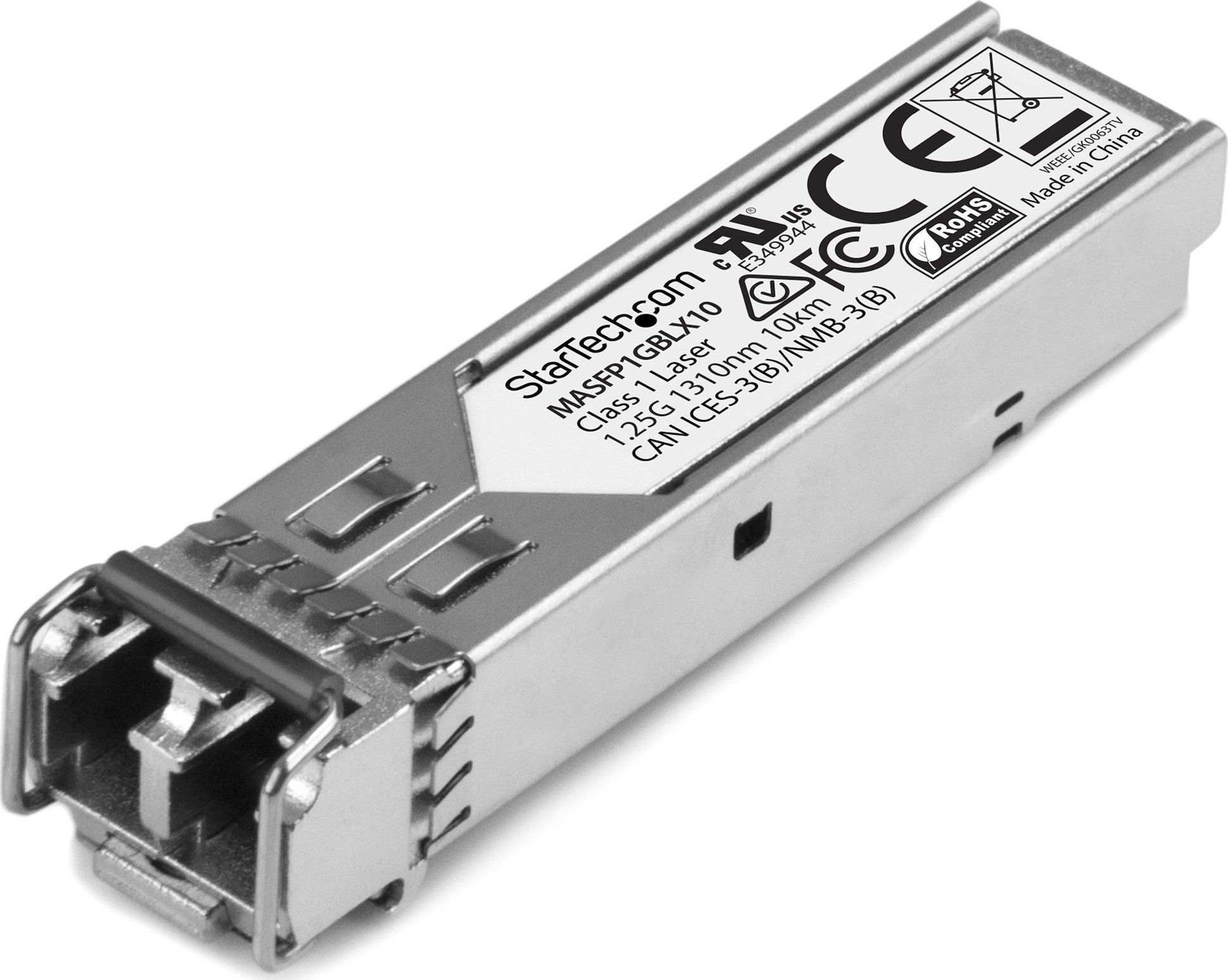 Modul SFP StarTech Cisco Meraki MA-SFP-1GB-LX10, 1000BASE-LX, fibër single mode