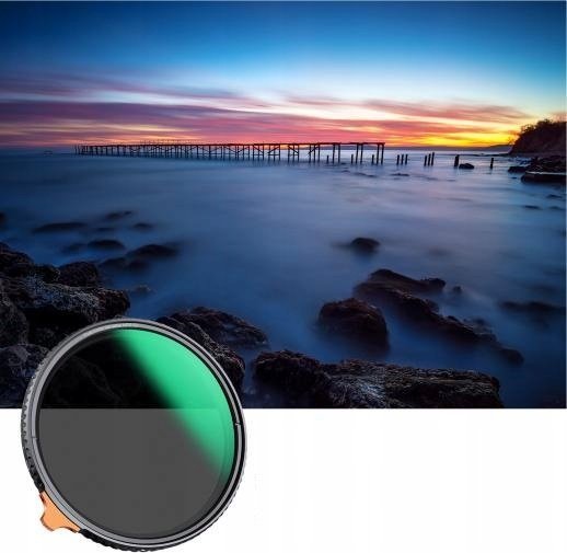 Filtër ND K&amp;F Concept Nano X True Color, ND2 ND32, 77mm, gri