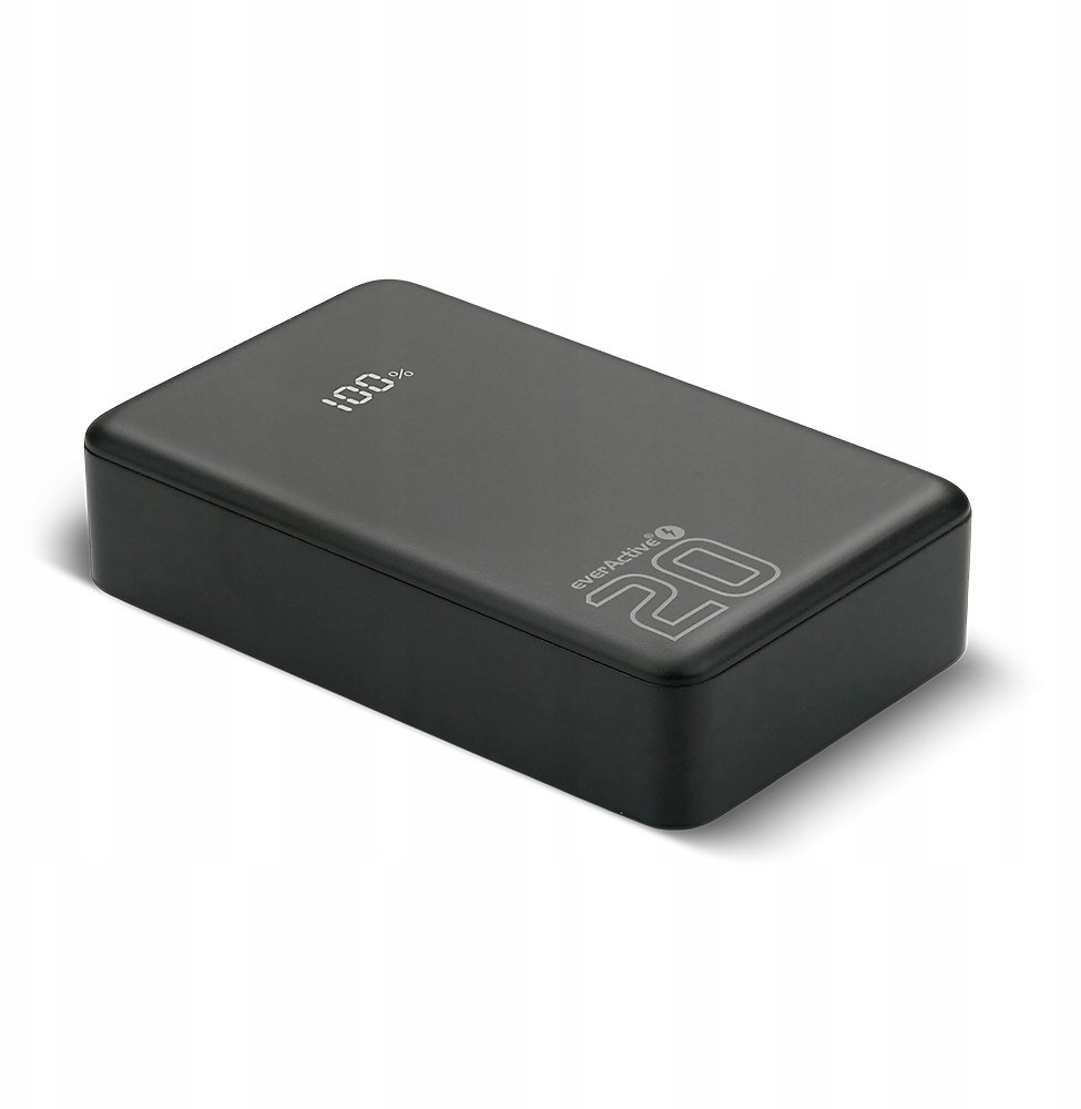 Powerbank EverActive Energy Bank EB-22QB, 20000mAh, ekran dixhital, i zi