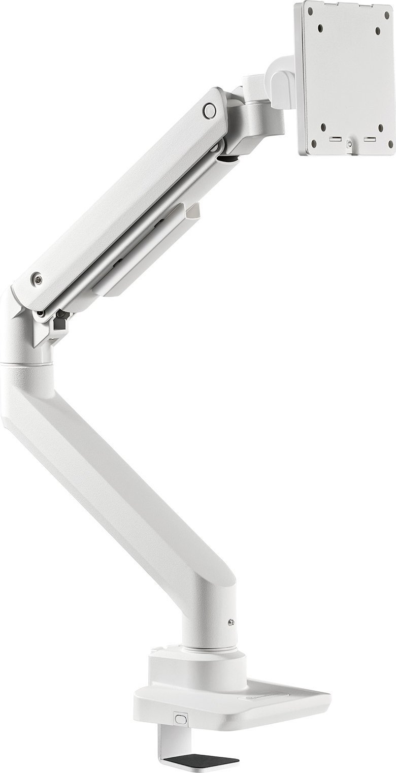 Krah monitori Silverstone SST ARM14, deri 49", gas spring, i bardhë
