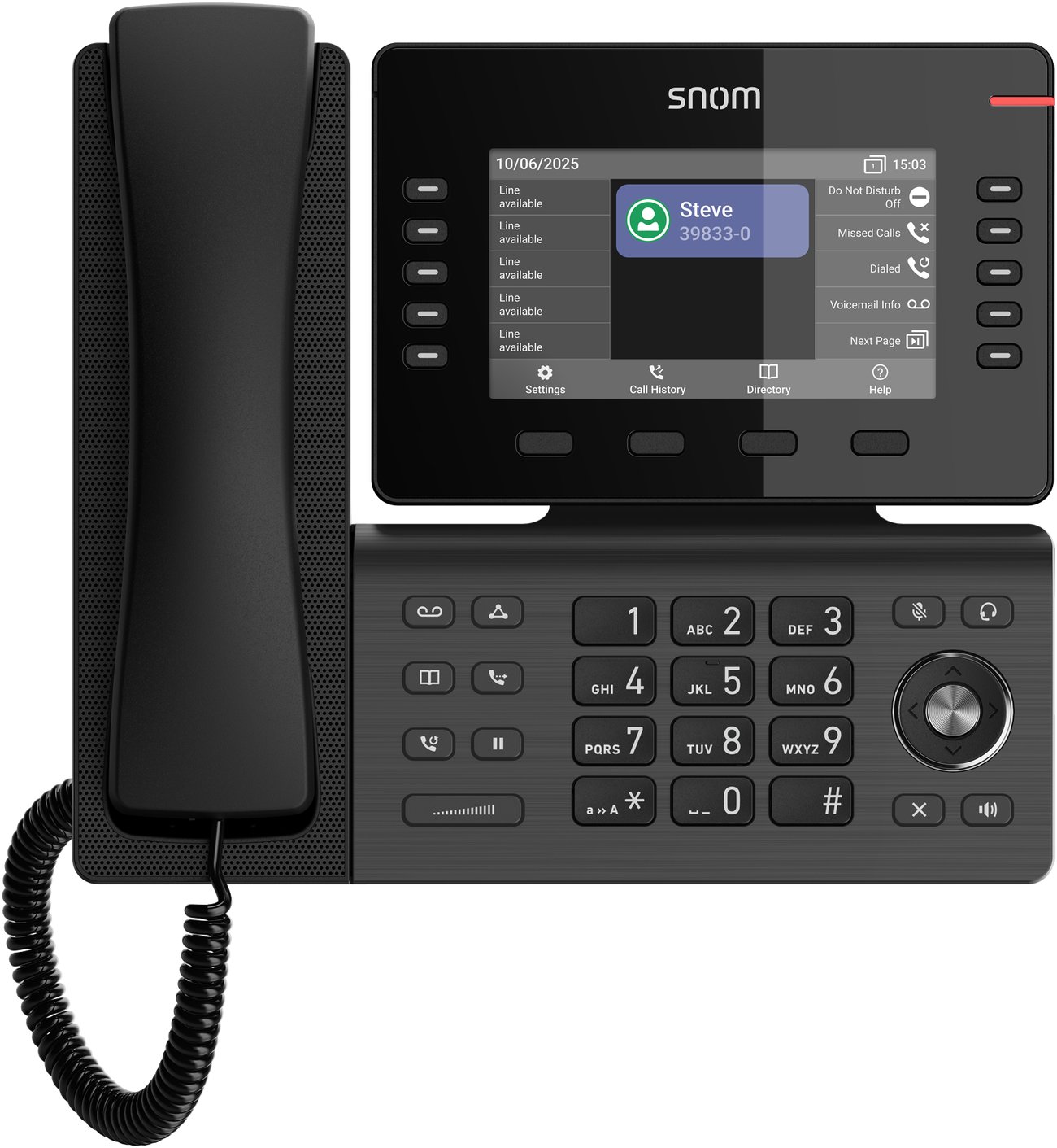 Telefon IP Snom D815WB, ekran 5", WiFi dhe Bluetooth, i zi