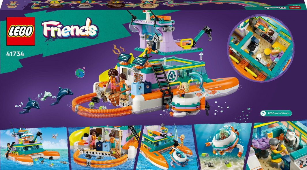 Set LEGO® Friends 41734 Sea Rescue Ship