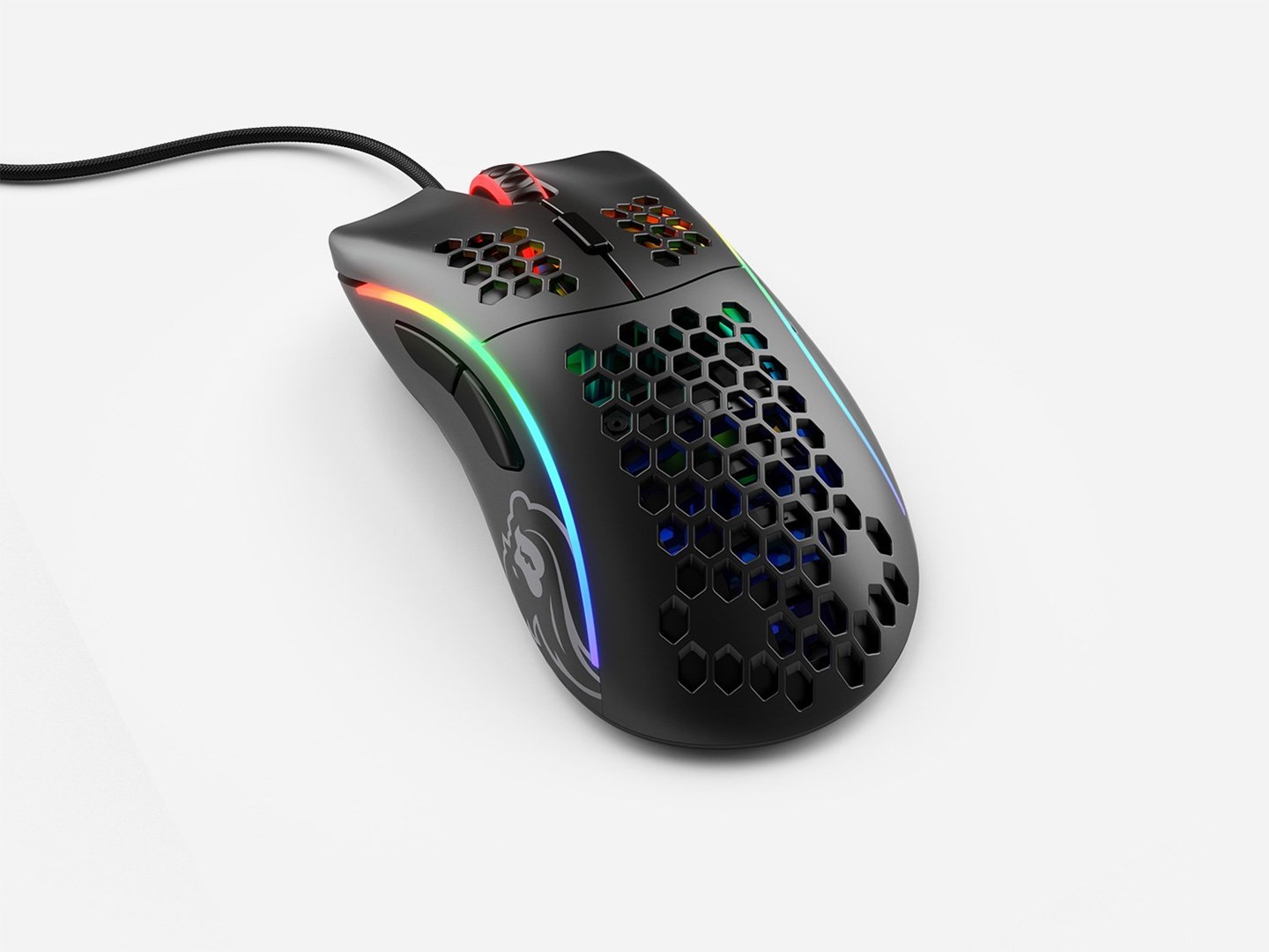 Maus gaming Glorious Model D Matte GD BLACK, 12000 DPI, RGB, i zi