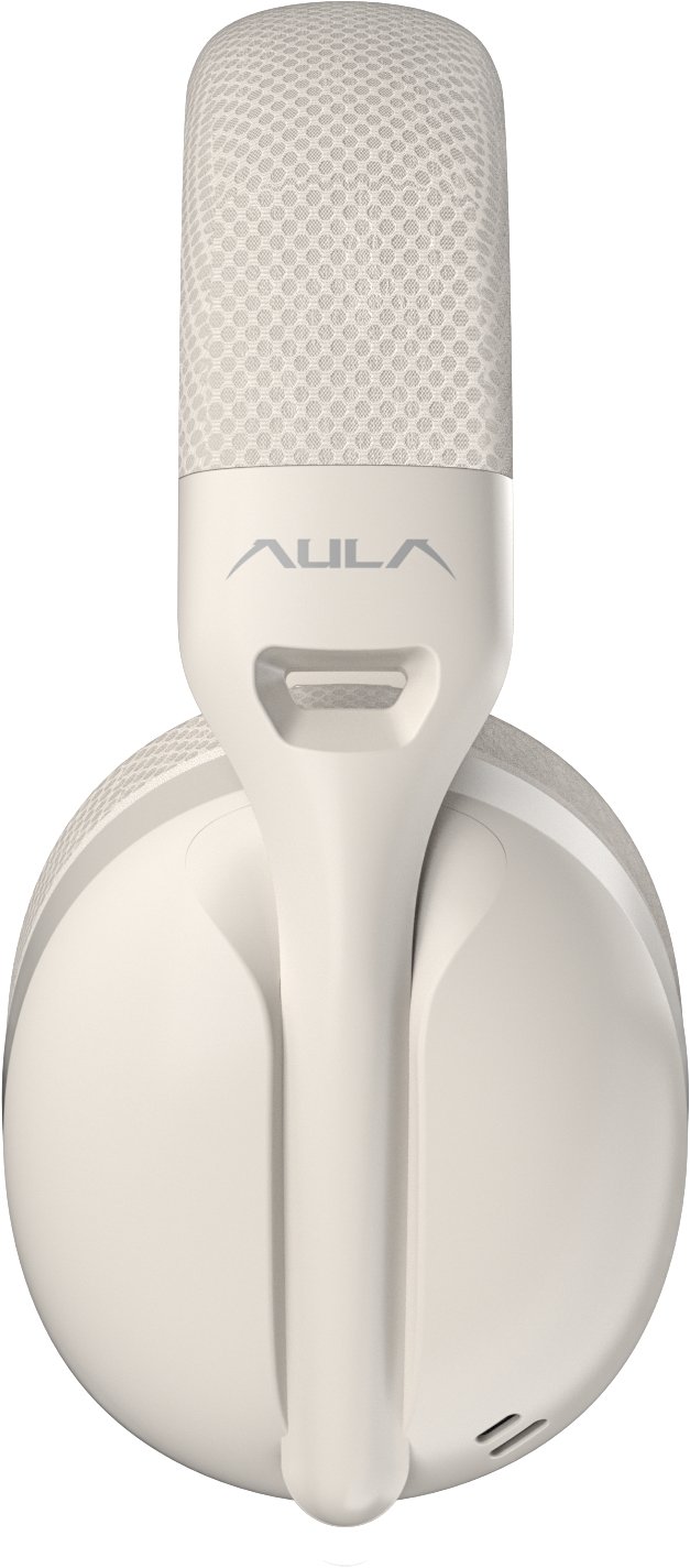 Kufje wireless AULA S6, me mikrofon, Bluetooth, bezhë Milk Tea