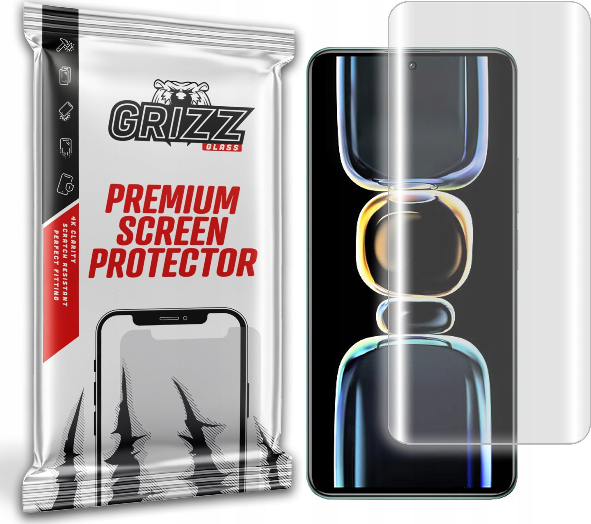 Folje mbrojtëse GrizzGlass Hydrofilm për Xiaomi Redmi K60e, hydrogel, transparente