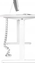 Organizues kabllosh InLine Flexible, për tavolina me lartësi të rregullueshme, 4 ndarje, 1.28m, gri