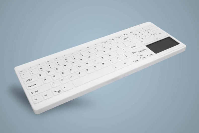 Tastierë CHERRY Active Key AK-C7412, kompakte, e bardhë