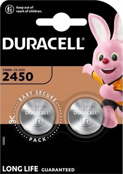 Bateri litiumi Duracell CR2450, 3V, paketim 2 copë