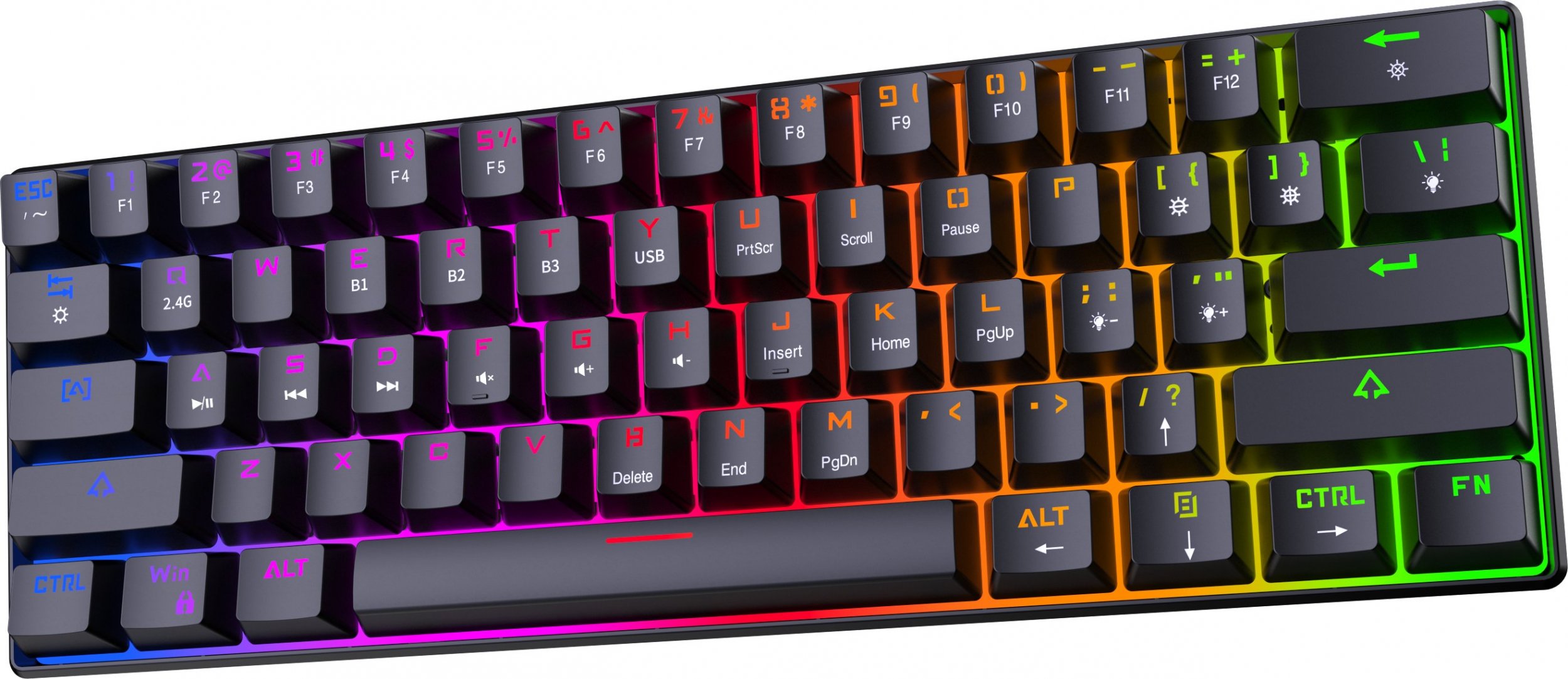 Tastierë Preyon Red All Claw Gateron Red, US, e zezë