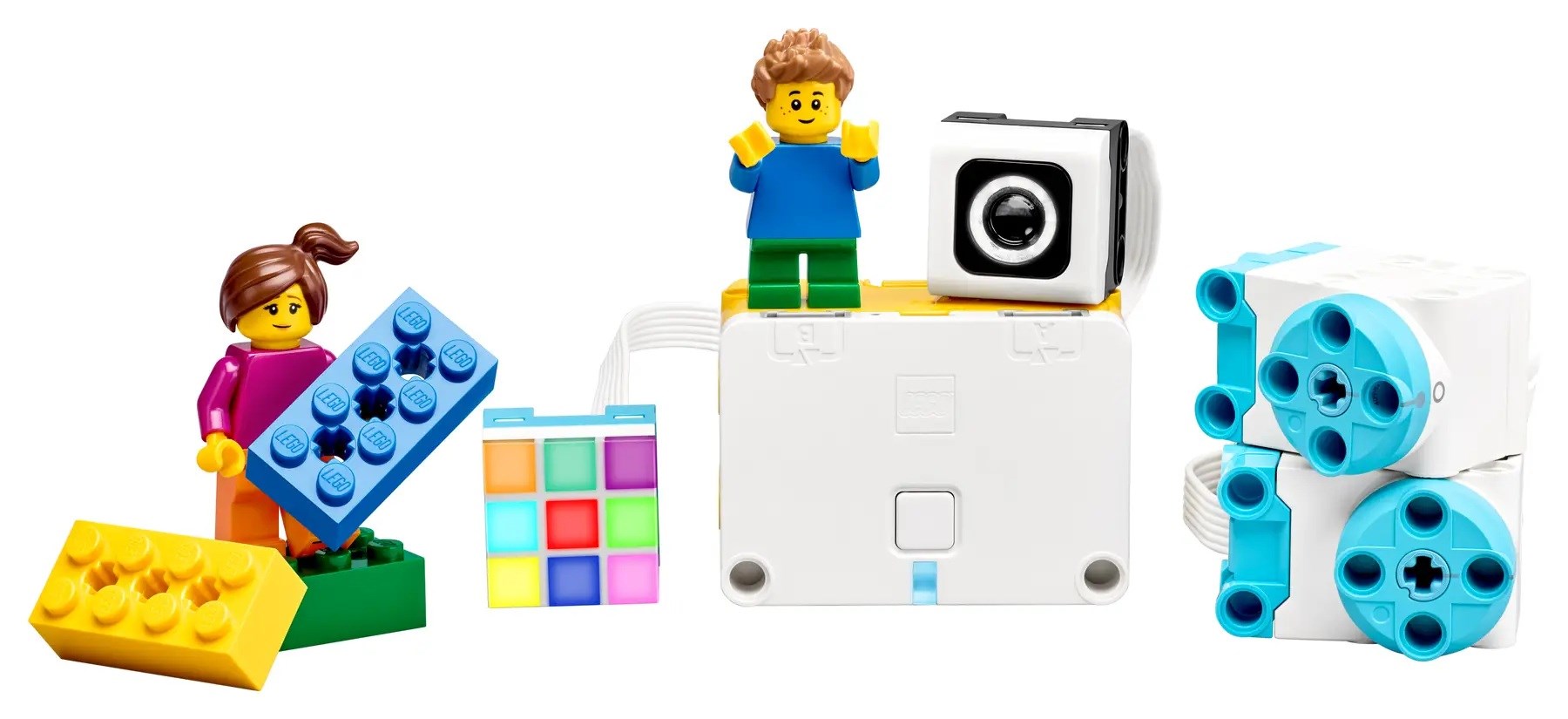 Set edukativ LEGO Education SPIKE Essential, 449 pjesë, me sensorë dhe motorë, shumëngjyrësh