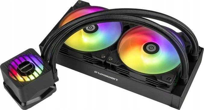 Ftohës uji për CPU Enermax LiqMaxFlo ELC-LMF-240T-ARGB, radiator 240mm, 2x ventilatorë 120mm, i zi