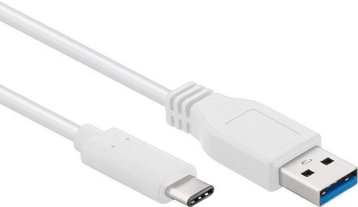 Kabllo PremiumCord USB-C - USB 3.0 A (USB 3.1 Gen 2, 3A, 10Gbit/s), 3m, e bardhë