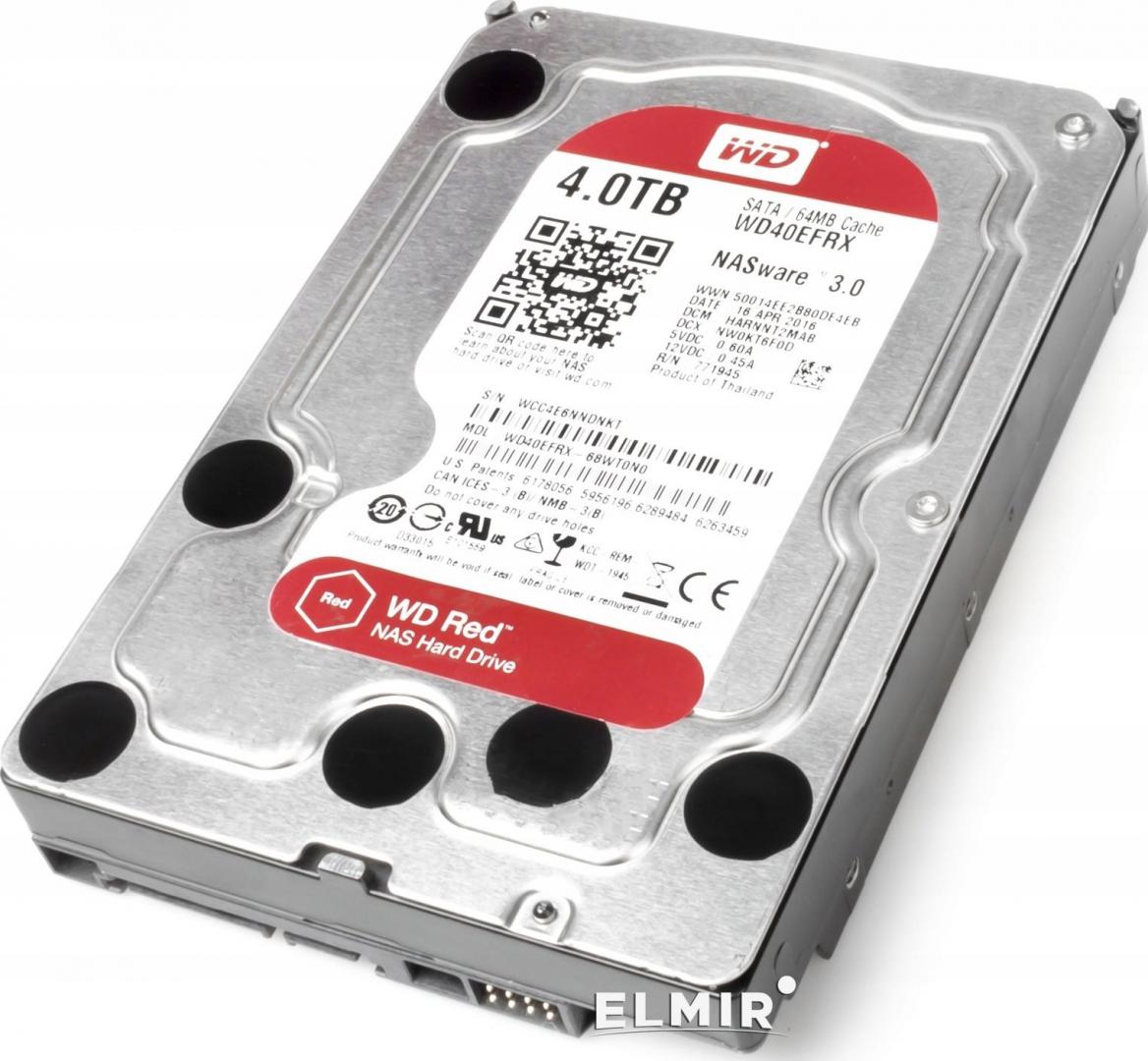 Hard disk Western Digital Red WD40EFAX, 4TB, 3.5", i kuq