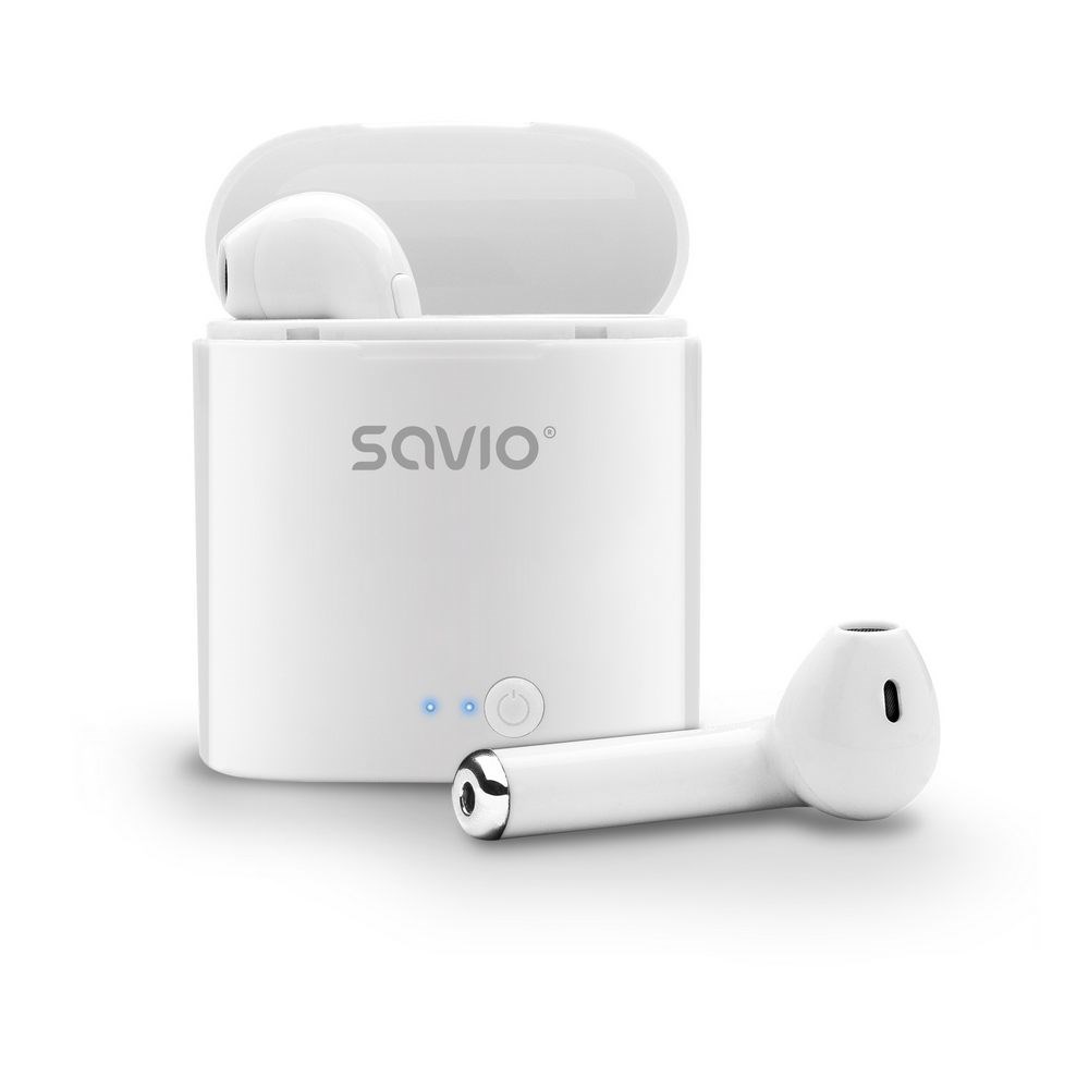 Dëgjuese Savio TWS-01, Wireless, të bardha