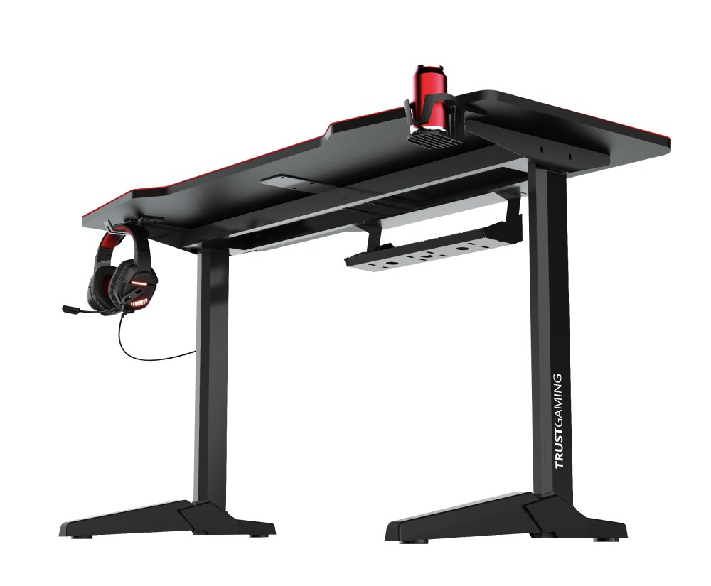 Tavolinë lojërash Trust GXT 1175 Imperius XL, 140x66cm, e zezë