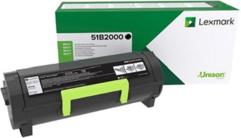 Toner për printer Lexmark 51B2000 Original, i zi