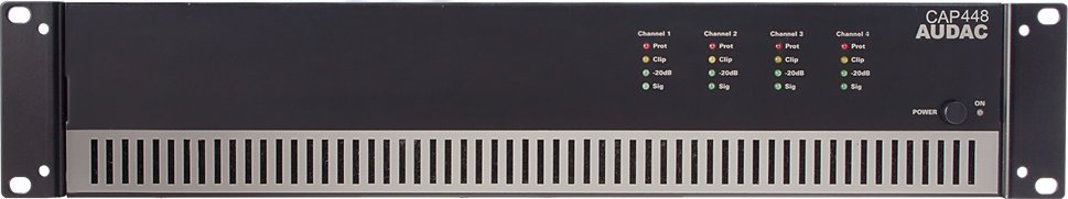 Amplifikator Audac CAP 448, 4 kanale, 100V, i zi