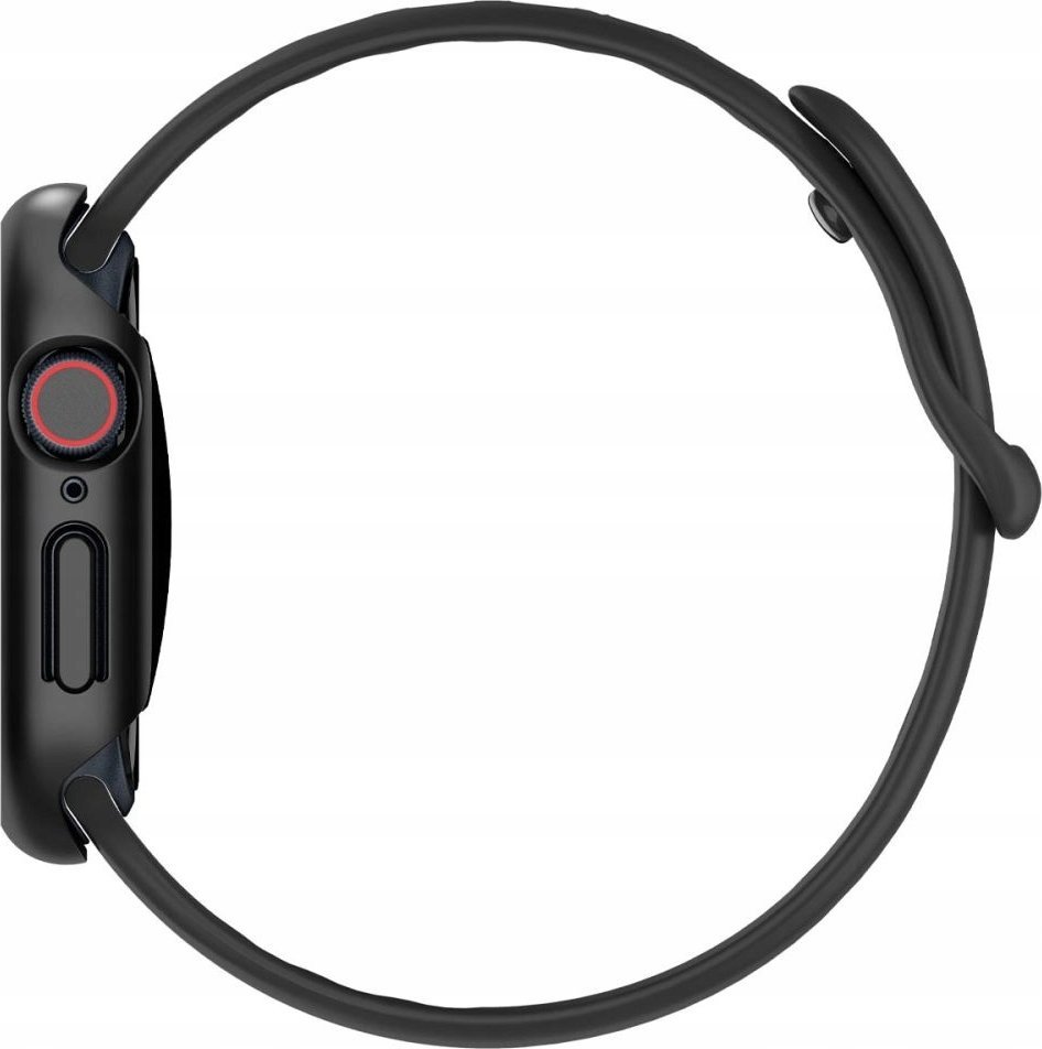 Mbështjellës ore Spigen Thin Fit, për Apple Watch Series 10 46mm, polikarbonat, i zi