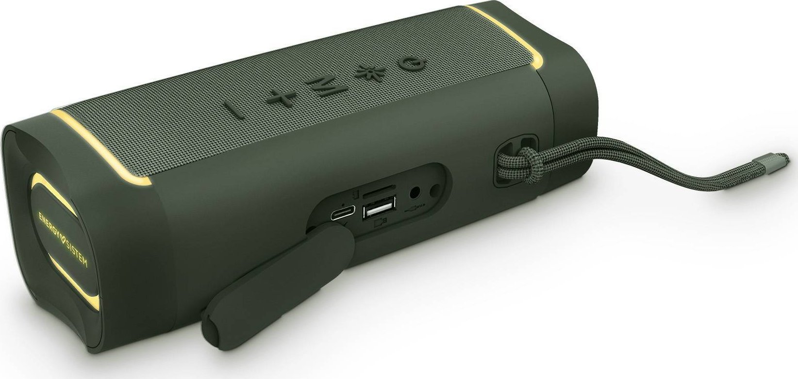 Kaltoparlant portativ Energy Sistem Yume ECO, 15W, Bluetooth, me drita RGB, i gjelbër
