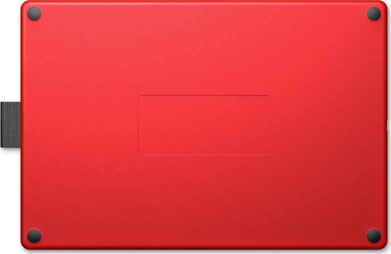 Tablet grafik Wacom One, 216 x 135 mm, 2540 lpi, i zi e kuqe
