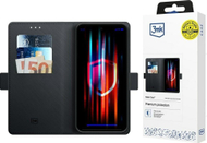 Këllëf portofol 3MK për Samsung Galaxy A26 5G, me mbajtëse kartash, i zi