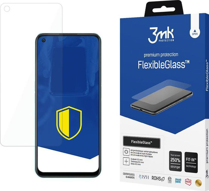 Mbrojtës ekrani 3MK FlexibleGlass për OnePlus Nord CE 2 Lite 5G, xham hibrid ultra i hollë, rezistent ndaj gërvishtjeve, transparent