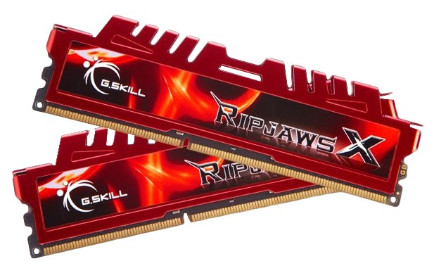 Memorie RAM G.Skill RipjawsX, 8GB (2x4GB), DDR3, 1600MHz, e kuqe