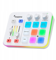 Kartë zanore Maono G1 Neo, audio interface USB, RGB, e bardhë