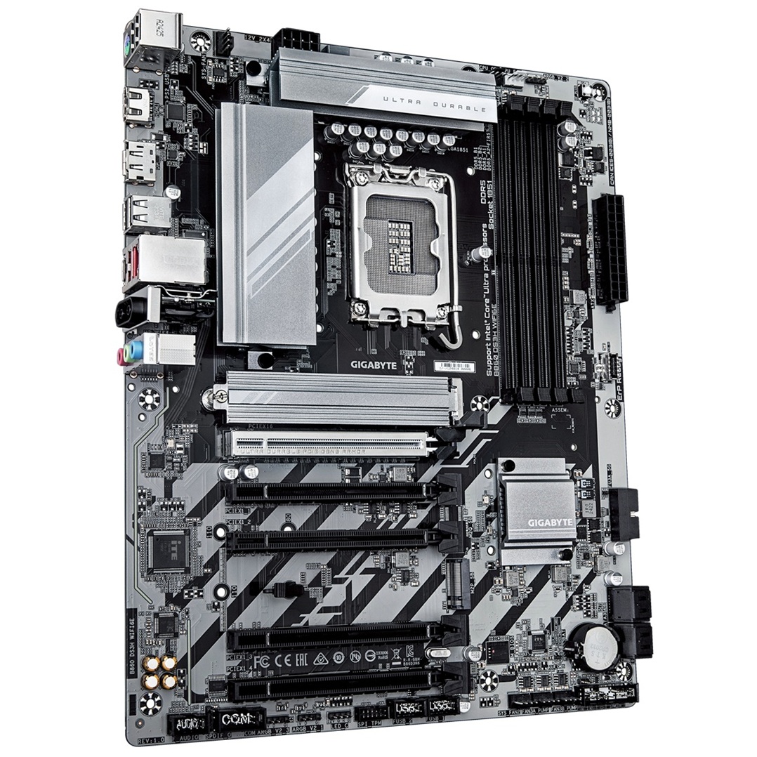 Pllakë amë Gigabyte B860 DS3H WIFI 6E, ATX, LGA 1851, DDR5, Wi-Fi 6E, e zezë 3