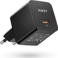 Полнач за ѕид Aukey PA-Y20S, 1x USB-C, 20W, црн