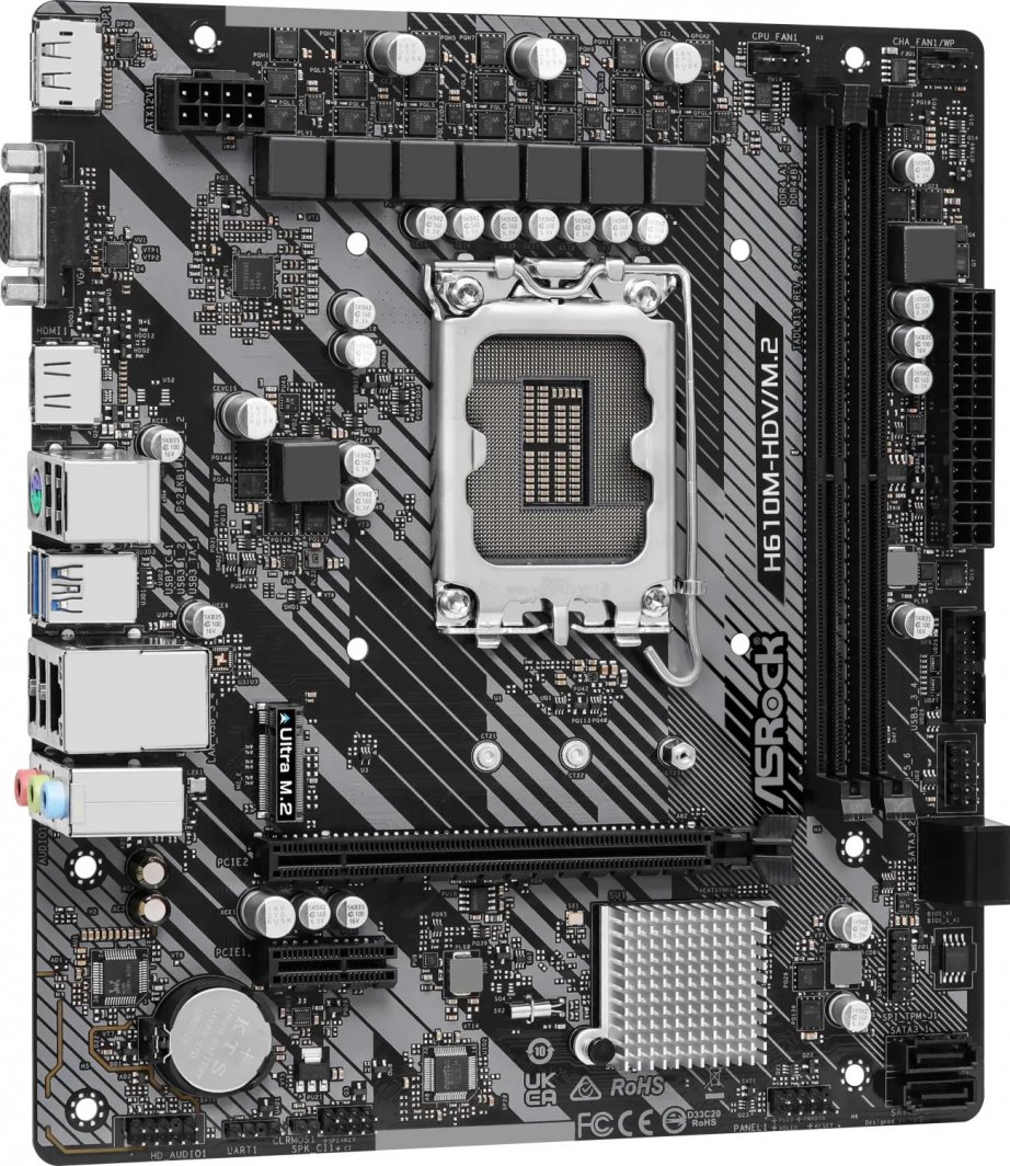 Pllakë amë ASRock H610M-HDV/M.2 R2.0 3