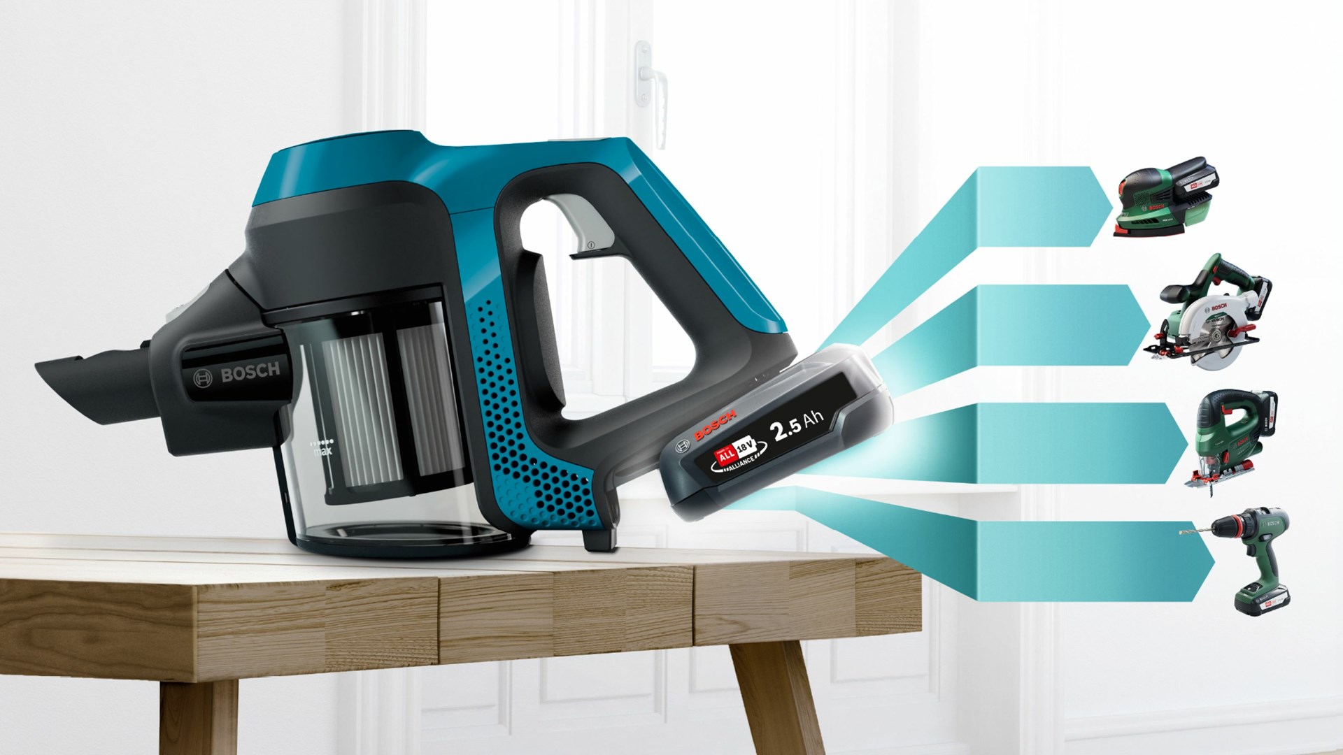 Fshesë pa kabllo Bosch Unlimited BBS611LAG, 18V, motor brushless, gri