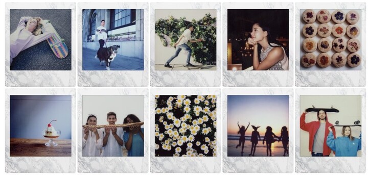 Film fotografik FujiFilm Instax White Marble, 10 copë