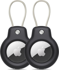 Mbajtëse për Apple AirTag Tech-Protect Rough Vein, set 2 copë, e zezë