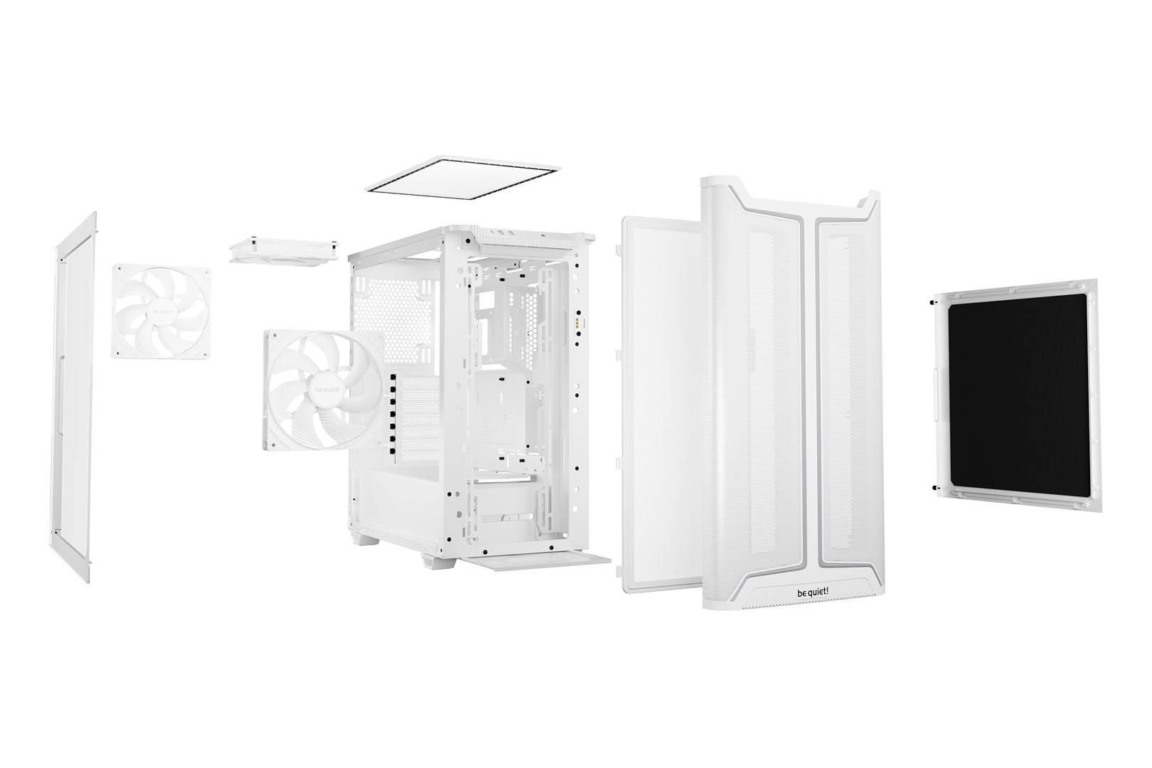 Kasa PC be quiet Pure Base 501 DX, ATX, ARGB, e bardhë
