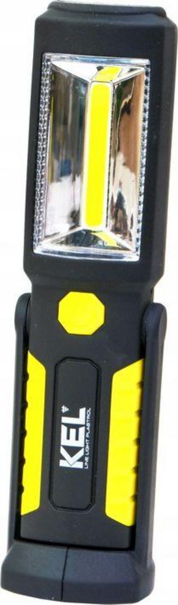 Llambë KEL COB LED 2W 3xAAA / + hook, magnet / LW-1B, e zezë/ e verdhë