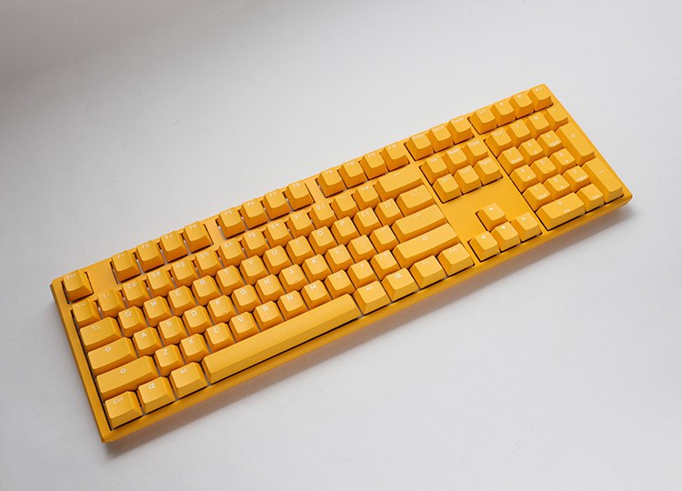 Tastierë Ducky One 3 Yellow PBT, Cherry MX RGB Brown, US, e verdhë