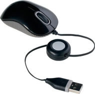 Maus Targus Compact, me kabllo, USB, i zi dhe i hirt