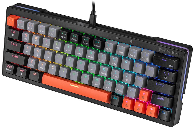 [OUTLET] Tastierë mekanike Gaming Tracer GAMEZONE EVO1, USB, RGB, e hirtë e errët