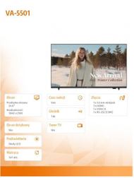 Ekran digital signage AG Neovo VA5501, 55", 4K UHD, i zi