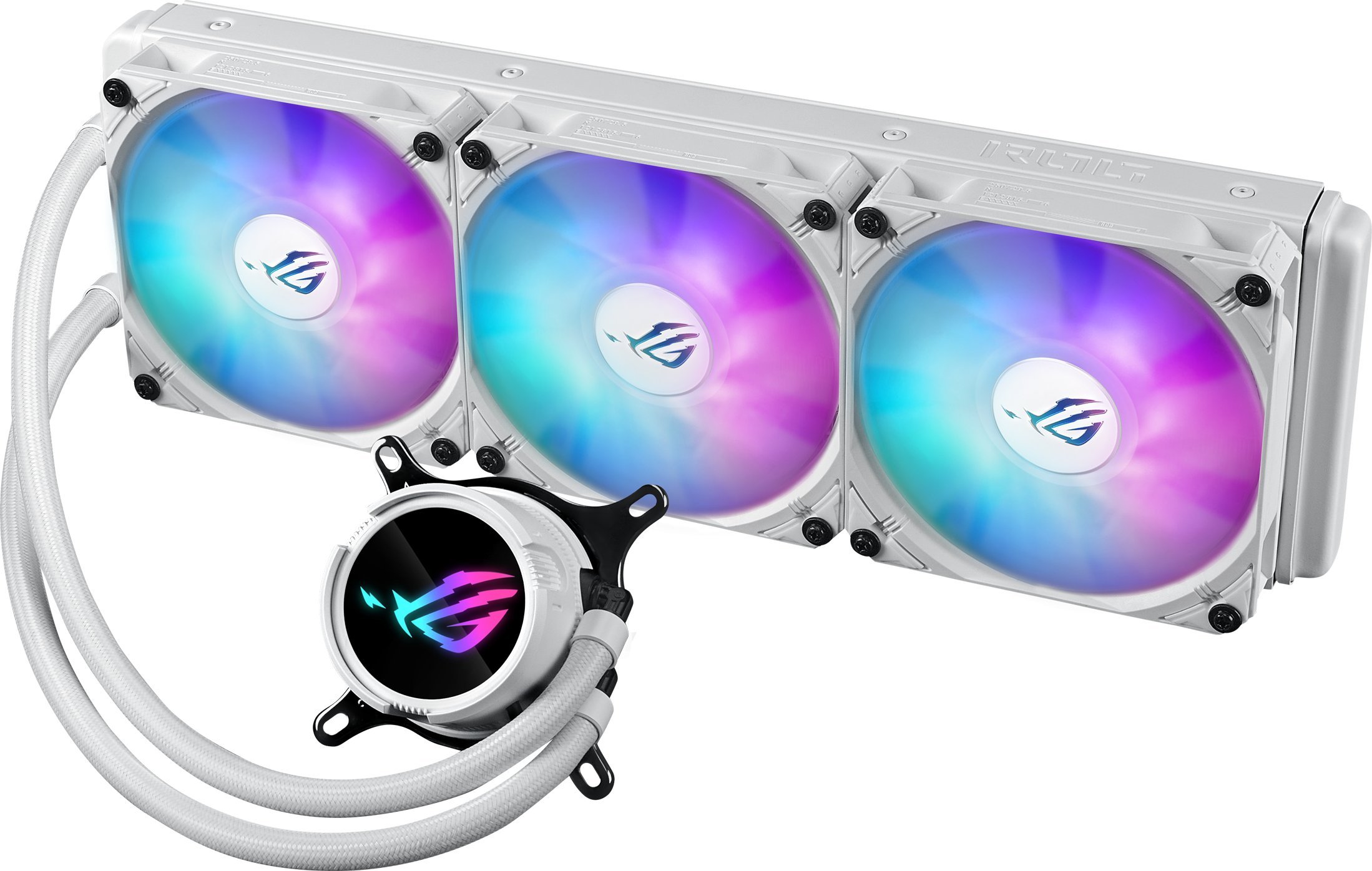 Ftohës uji Asus ROG Strix LC III 360 ARGB White Edition, radiator 360mm, Aura Sync, i bardhë