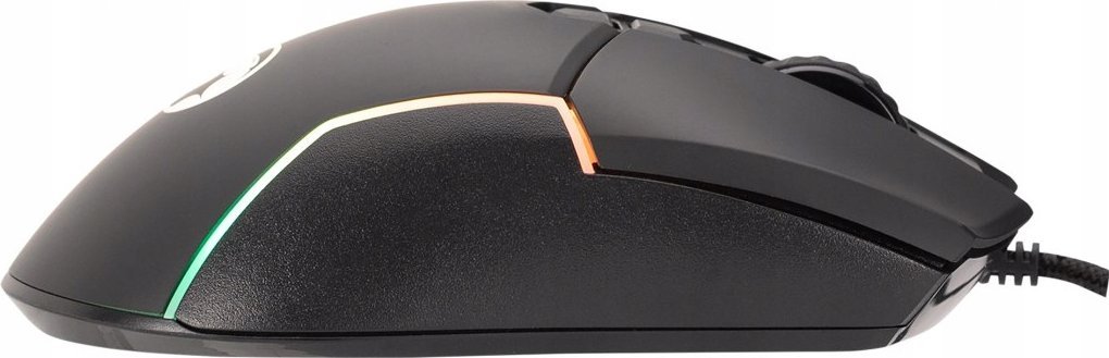 Mouse gaming Marvo M655, 12000 DPI, 7 butona, me ndriçim RGB, me kabllo USB, i zi