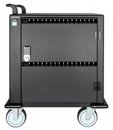 Karrocë karikimi Manhattan MH, 32 porta USB C PD, 576W, e zezë