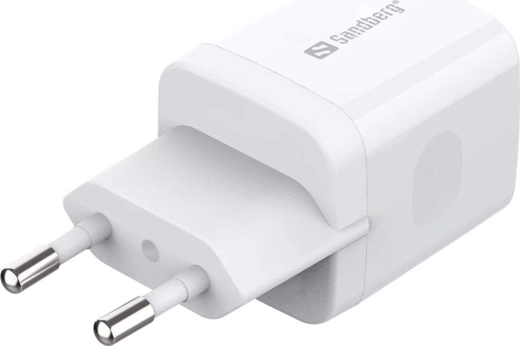 Karikues muri Sandberg 441-42, 1x USB-C PD, 20W, i bardhë